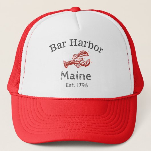 "Bar Harbour" Maine Lobster Truckerkappe (Vorderseite)