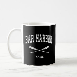 Bar Harbour Maine Nautical Crossed Oars Kaffeetasse
