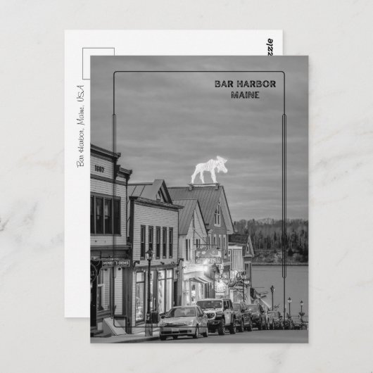 Bar Harbour, Maine Postkarte (Vorne/Hinten)