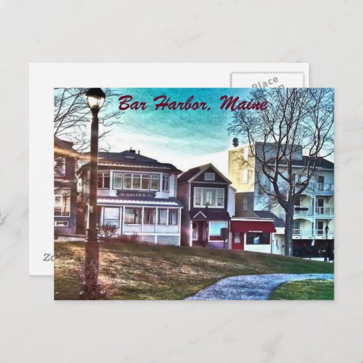 Bar Harbour, Maine Postkarte (Vorne/Hinten)