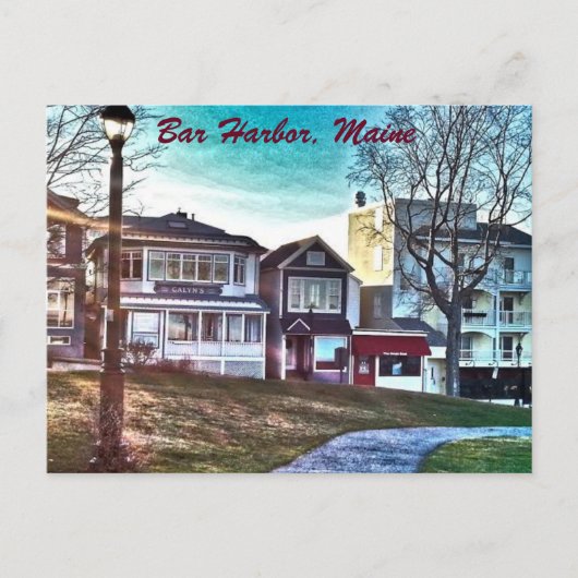 Bar Harbour, Maine Postkarte (Vorderseite)