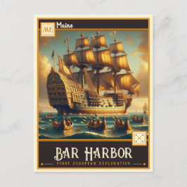 Bar Harbour, Maine | VINTAG Postkarte