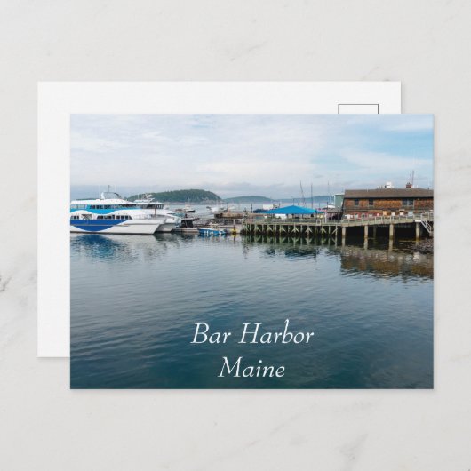 Bar Harbour Postkarte (Vorne/Hinten)