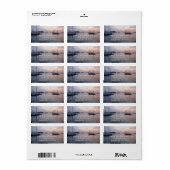 Bar Harbour Ships at Sunrise I Adressaufkleber (Vorne)