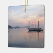 Bar Harbour Ships at Sunrise I Keramikornament (Links)