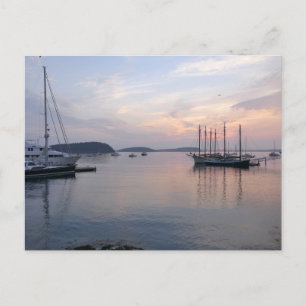 Bar Harbour Ships at Sunrise I Postkarte