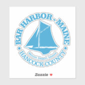 Bar Harbour (Sloop) Aufkleber (Blatt)