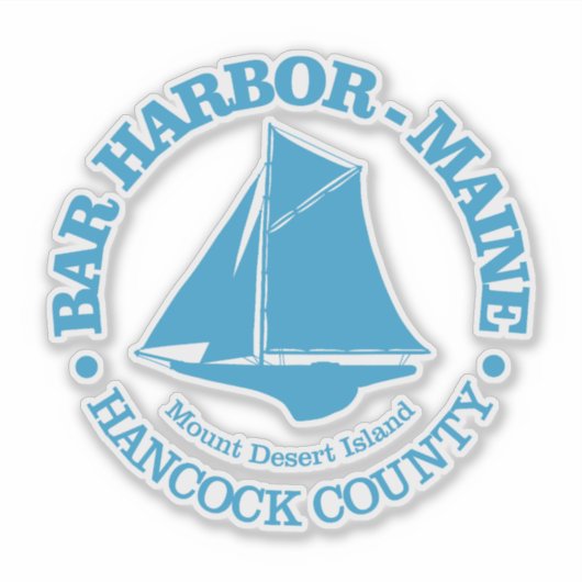 Bar Harbour (Sloop) Aufkleber (Vorderseite)