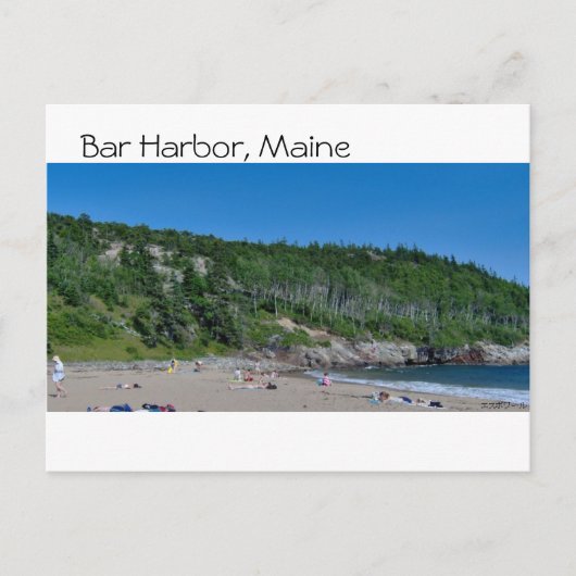 Bar Harbour - Strand - 8 Postkarte (Vorderseite)
