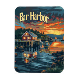 Bar Harbour Vintag Magnet