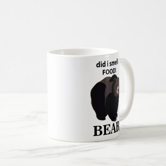 Bär hat ich genoss Funny Bear Kaffeetasse (VorderseiteRechts)