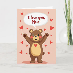 Bär Herz Mama Liebt dich Karte
