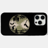 Bär Hirsch Adler Mond Wald Silhouette Case-Mate iPhone Hülle (Rückseite (Horizontal))