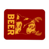 Bär + Hirsch = Bier Magnet (Horizontal)