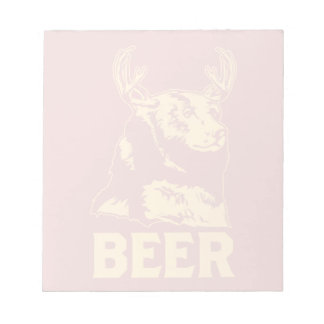 Bär + Hirsch = Bier Notizblock