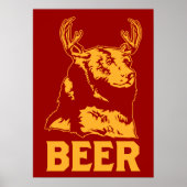 Bär + Hirsch = Bier Poster (Vorne)