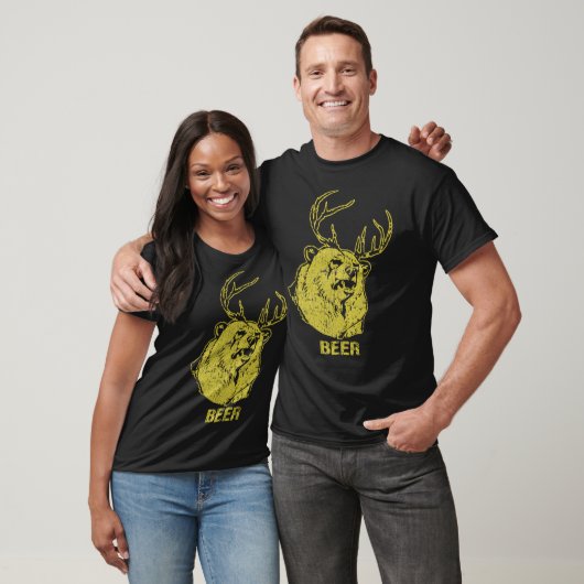 Bär + Hirsch = Bier T-Shirt (Unisex)