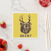 Bär, Hirsch oder Bier Serviette (Beispiel)