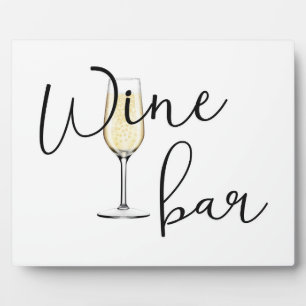 Bar Hochzeitsschild Wein Tabletop Plaque mit Easel Fotoplatte