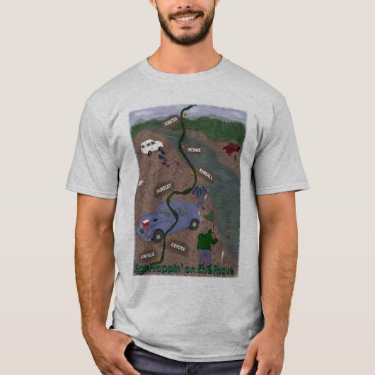 Bar Hoppin' über die Schurke T-Shirt (Vorderseite)