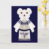 Bär Huggin "erhalten Sie Brunnen-bald" Karte für (Gelbe Blume)