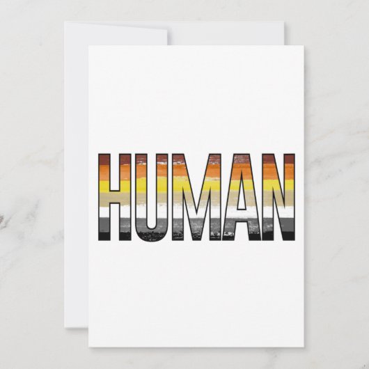 Bär human feiertagskarte (Vorderseite)