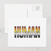 Bär human postkarte (Vorne/Hinten)