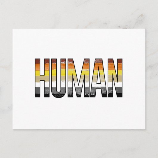 Bär human postkarte (Vorderseite)