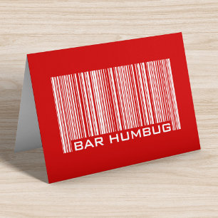 Bar Humbug - Anti-Christmas Bar Code Feiertagskarte