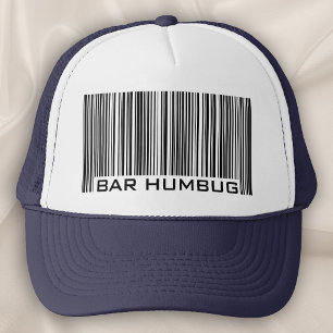Bar Humbug (Bah Humbug) Anti-Weihnachts-Bar-Code Truckerkappe