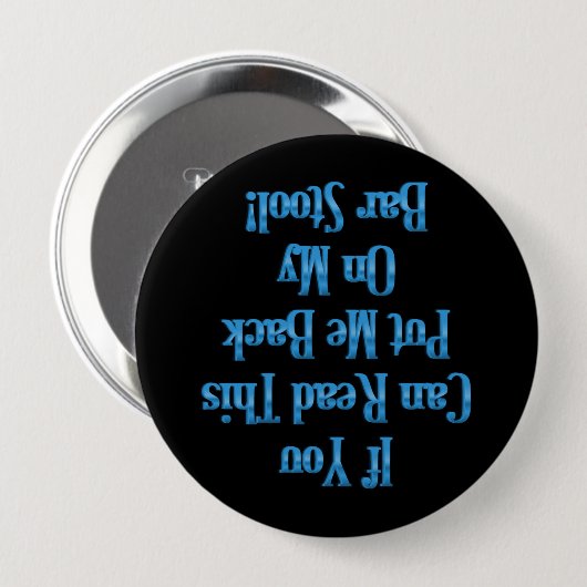 Bar Humor Knopf Button (Vorne & Hinten)