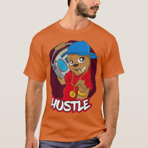 Bär Hustle Hip Hop Geld Rap DJ Unternehmer T-Shirt