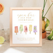 Bar Ice Pop Cocktails Bar Settecentesimo Ice Pop Poster