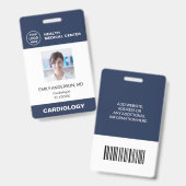 Bar-ID der Klinik Ausweis (Vorder- & Rückseite)