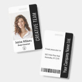 Bar-ID des benutzerdefinierten Mitarbeiterpersonal Ausweis (Vorder- & Rückseite)