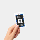 Bar-ID des modernen Mitarbeiternamens Ausweis (Handheld)