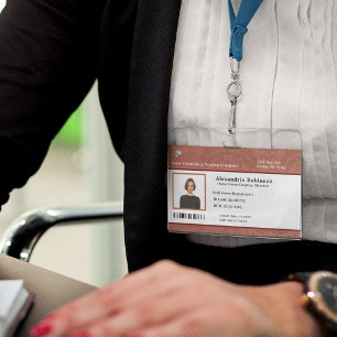 Bar-ID für benutzerdefinierte Mitarbeiter Ausweis