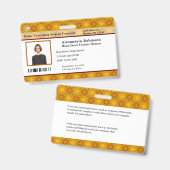 Bar-ID für benutzerdefinierte Mitarbeiter Ausweis (Vorder- & Rückseite)