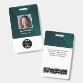 Bar-ID für das benutzerdefinierte Foto-Logo Ausweis (Vorder- & Rückseite)