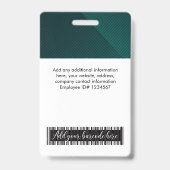 Bar-ID für das benutzerdefinierte Foto-Logo Ausweis (Rückseite)