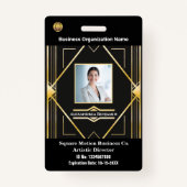 Bar-ID für das Foto von Firmenmitarbeitern Ausweis (Vorderseite)