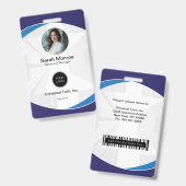 Bar-ID für das Logo des benutzerdefinierten Untern Ausweis (Front & Back)