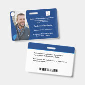 Bar-ID-Karte für Foto des Mitarbeiters Ausweis (Vorder- & Rückseite)