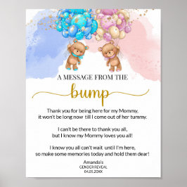 Bär ihm oder ihr eine Nachricht aus dem Bump Poste Poster