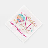 Bär im Balloon Standard Party Napkins Serviette (Ecke)