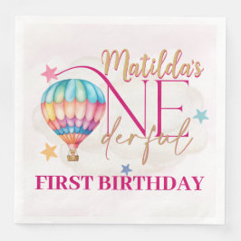 Bär im Balloon Standard Party Napkins Serviette