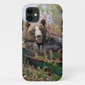 Bär im Boot Case-Mate iPhone Hülle (Rückseite)