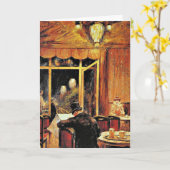 Bar im Cafe Bauer, berühmtes Bild, Karte (Gelbe Blume)