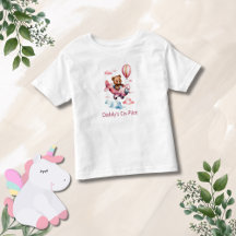 Bär im Flugzeug Daddy's Co-Pilot Mädchen Geschenk