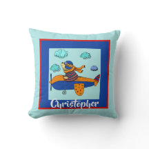 Bär im Flugzeug, Niedliche Personalisierte Kind